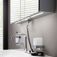 Vorschau: emco flat 2 LED-Spiegelschrank 100cm mit Waschtischbeleuchtung, 2 Türen