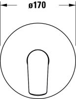 Vorschau: Duravit Duravit No.1 Einhebel-Brausemischer Unterputz rund, 1 Verbraucher, chrom