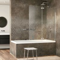 Provex Kombi KK-2 Badewannenaufsatz, Drehtür mit Festteil