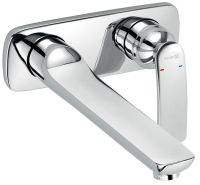 Kludi Balance Unterputz-2-Loch-Waschtisch-Einhandmischer, Ausladung 23,5cm, chrom 522470575 