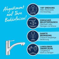 Vorschau: Grohe Swift Küchenwasserhahn, schwenkbar, chrom