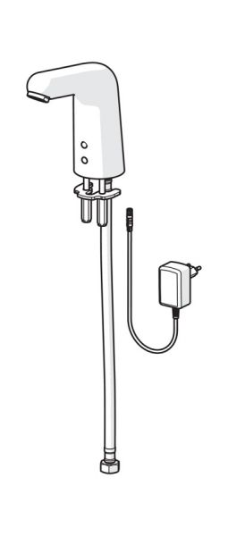 Hansa Hansamedipro Waschtisch-Elektronik-Batterie, Netzbetrieb 9/12 V, chrom