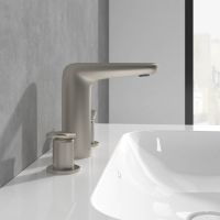 Vorschau: Villeroy&Boch Antao Dreiloch-Waschtischarmatur mit Push-Open Ablaufgarnitur