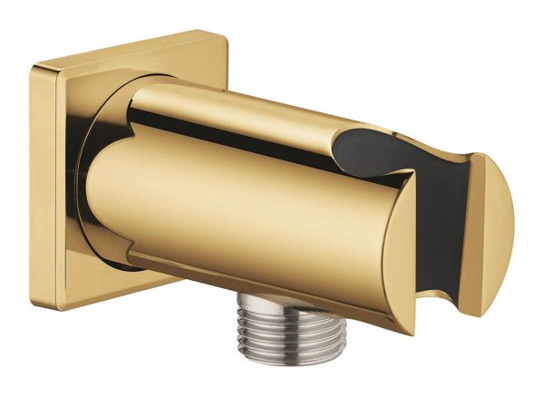 Grohe Rainshower Wandabgangsbogen mit Wandbrausehalter, Rosette eckig, cool sunrise 26659GL0
