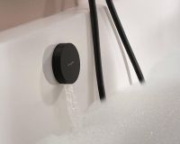 Vorschau: hansgrohe Exafill Fertigset Wanneneinlauf, Ablauf- und Überlaufgarnitur, schwarz matt/weiß glanz 