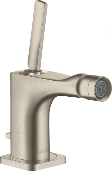 Axor Citterio E Einhebel-Bidetmischer mit Zugstangen-Ablaufgarnitur brushed nickel 36120820