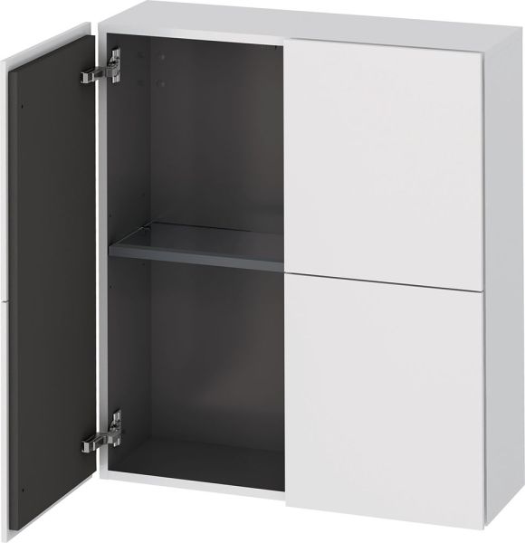 Duravit L-Cube Halbhochschrank 70x80x24,3cm mit 2 Türen