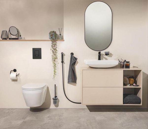 Grohe Euro Keramik Waschtisch 55cm mit Hahnloch & Überlauf, weiß