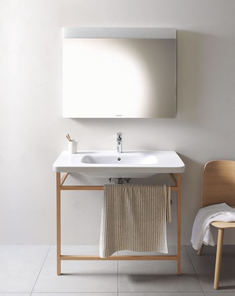 Duravit DuraStyle Waschtisch 100x48cm, mit Überlauf, mit Wondergliss, weiß 23201000001