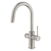 Vorschau: Grohe Blue 2.0 5-in-1-Armatur, C-Auslauf, ausziehbar, supersteel