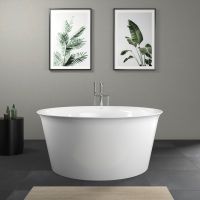 Vorschau: Duravit White Tulip Badewanne freistehend rund 140x140cm Acrylverkleidung weiß 700470000000000