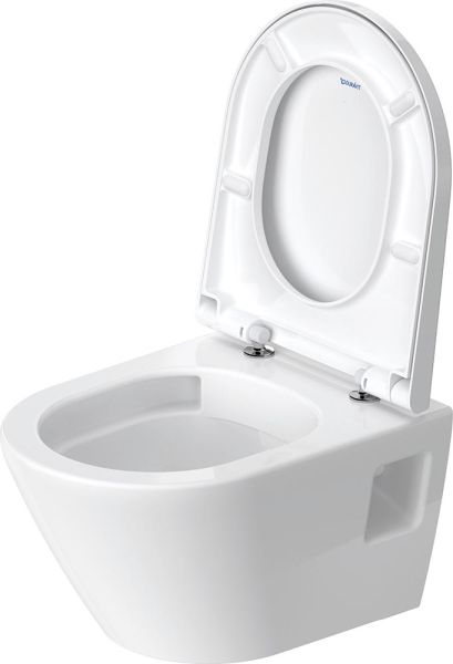 Duravit D-Neo Wand-WC Set inkl. WC-Sitz mit Absenkautomatik, 48x37cm, rimless, weiß