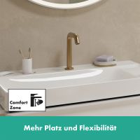 Vorschau: Hansgrohe Tecturis S 2-Loch Waschtischarmatur 150 CoolStart mit Ablaufgarnitur, brushed bronze