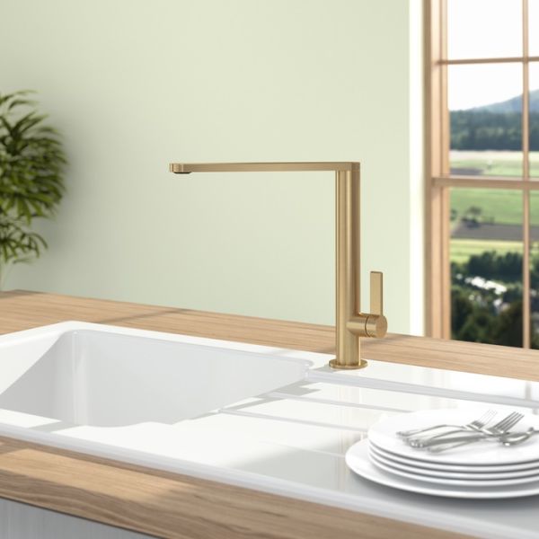 Villeroy&Boch Finera Küchenarmatur aus Edelstahl, gold 92700003