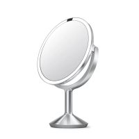 Vorschau: simplehuman Sensorspiegel trio max Ø25cm, kabelgebunden, edelstahl gebürstet