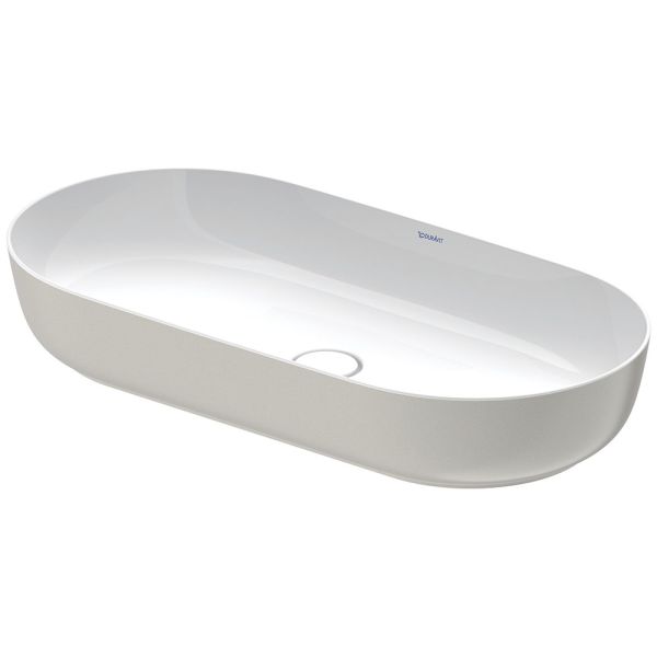 Duravit Luv Aufsatzbecken 80x40 WonderGliss weiss/grau matt 03798023001