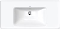 Duravit D-Neo Waschtisch rechteckig 100,5x48cm, mit Überlauf, mit Wondergliss, weiß 23671000601