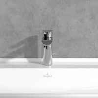 Vorschau: Villeroy&Boch Liberty Waschtischarmatur mit Zugstangen-Ablaufgarnitur, Ausladung 138mm, chrom