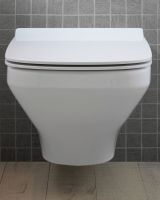 Vorschau: Duravit DuraStyle Wand-WC 70x37cm, eckig, HygieneGlaze, rimless, barrierefreie Ausführung, weiß
