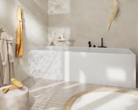 Vorschau: hansgrohe Tecturis S 3-Loch Einhebel-Wannenrandmischer mit sBox, schwarz matt 73447670
