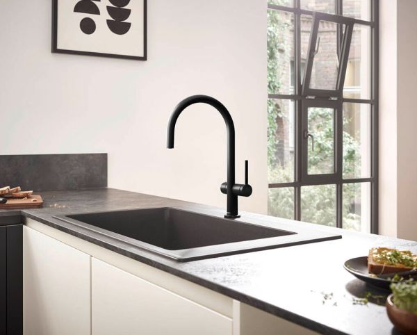 Hansgrohe Talis M54 Spültischmischer 220 1jet mit Geräteabsperrventil, schwarz matt 72805670