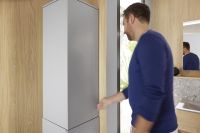 Vorschau: Burgbad Sys30 MagicTwist Drehschrank mit Wäschekippe