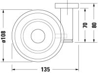 Vorschau: Duravit D-Code Seifenschale wandhängend, links, chrom 0099171000