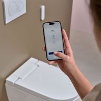 Vorschau: Geberit AquaClean Alba Wand-Dusch-WC Komplettanlage, weiß KeraTect