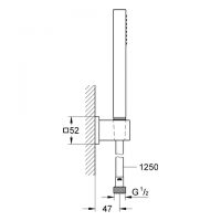 Vorschau: Grohe Euphoria Cube Wandhalterset 1 Strahlart, chrom