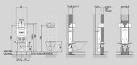 Vorschau: Huter Montage-Element für ein Wand-WC, zum Einbau im Massivbau, Vor- und Einmauerung