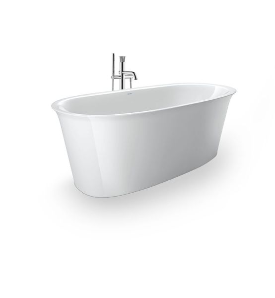 Duravit White Tulip freistehende Badewanne oval 160x80cm, weiß