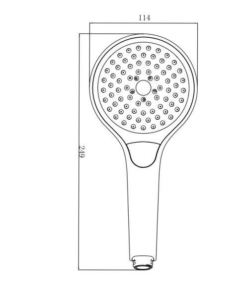 Villeroy&Boch Verve Showers Handbrause mit 3 Strahlarten TVS10900100061