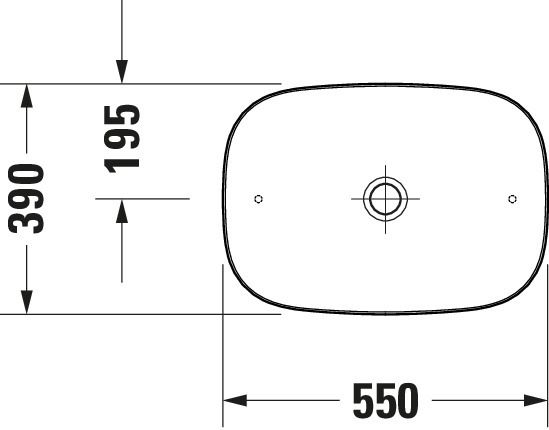 Duravit Zencha Aufsatzbecken 55x39cm anthrazit 23735513791