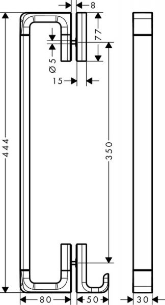 Axor Universal Accessories Duschtürgriff 444mm