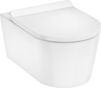 Vorschau: hansgrohe EluPura S Wand-WC Set 540 AquaHelix Flush mit WC-Sitz Slim SoftClose, weiß