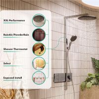 Vorschau: hansgrohe Raindance Alive S Duschsystem 300 2 Strahlarten, ShowerSelect Comfort, polished gold optic