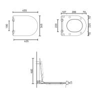 Vorschau: Catalano Sfera Soft-close Plus WC-Sitz abnehmbar, mit Absenkautomatik S63STP für MPSFRSET