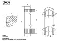Vorschau: Giese Big-Set Eckduschkorb 2-fach abnehmbar, chrom