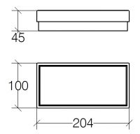 Vorschau: lineabeta SKUARA Schwammschale verwendbar mit Halter Minimum 20cm, weiß