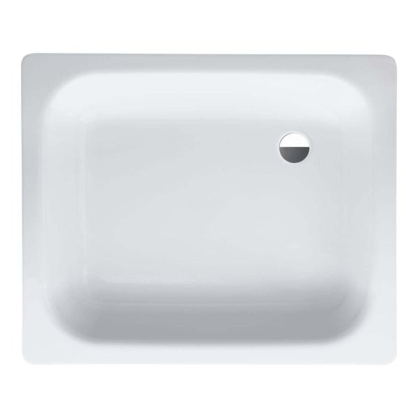 Laufen Platina Duschwanne 90x75cm tief 15cm, rechteckig, Stahl emailliert, weiß H2150230000401