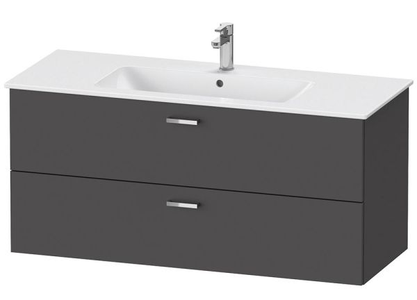 Duravit XBase Badmöbel-Set 123cm mit ME by Starck Waschtisch und Spiegelschrank XB007804949