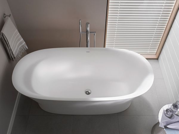 Duravit Cape Cod freistehende Badewanne oval 165x78cm, Mineralguss, weiß 700459000000000