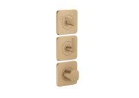 Vorschau: AXOR Citterio C Cubic Cut Thermostatmodul 38x12cm Unterputz mit Rosetten, softsquare