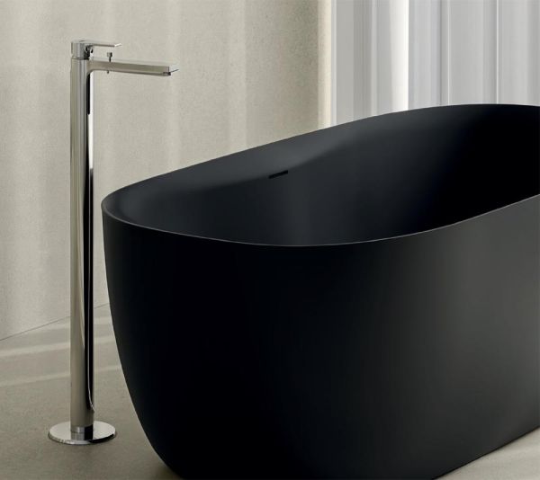Kludi Resa S freistehende Badewanne soft-edge, schwarz matt