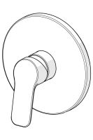 Vorschau: Hansa Hansabasic Einhand-Brausebatterie Fertigmontageset, chrom