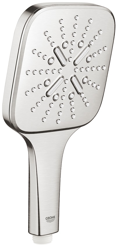 Grohe Rainshower 130 SmartActive Cube Handbrause, supersteel