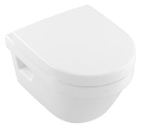 Villeroy&Boch Architectura Wand-Tiefspül-WC Compact, spülrandlos mit Direct-Flush, weiß 4687R001