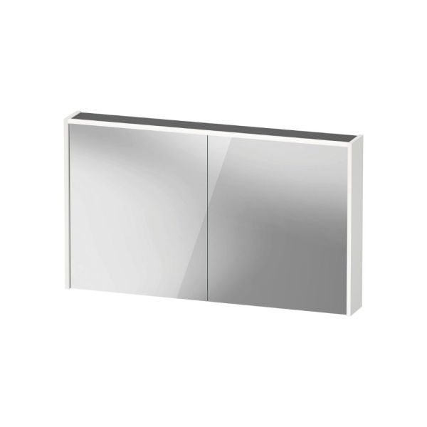 Duravit D-Code 2.0 Spiegelschrank 120x70cm mit LED-Beleuchtung, 2 Türen, weiß matt