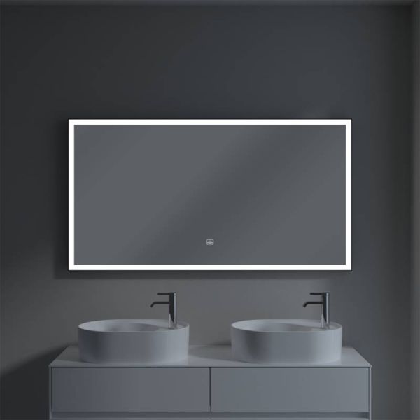 Villeroy&Boch Subway 3.0 LED-Spiegel, 140x75cm, mit Sensordimmer, schwarz matt