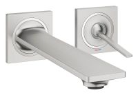 Vorschau: Grohe Allure 2-Loch-Waschtischarmatur Unterputz, Ausladung 21,2cm, supersteel 19386DC2